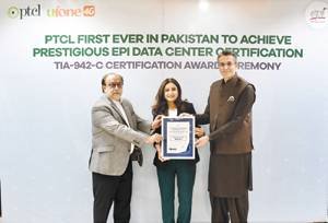 PTCL First in Pakistan to Achieve Prestigious EPI Data Centre Certification