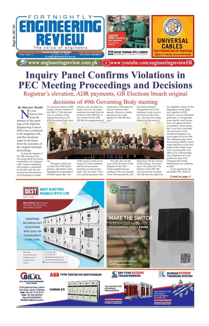 Engineering Review June 1-15, 2025