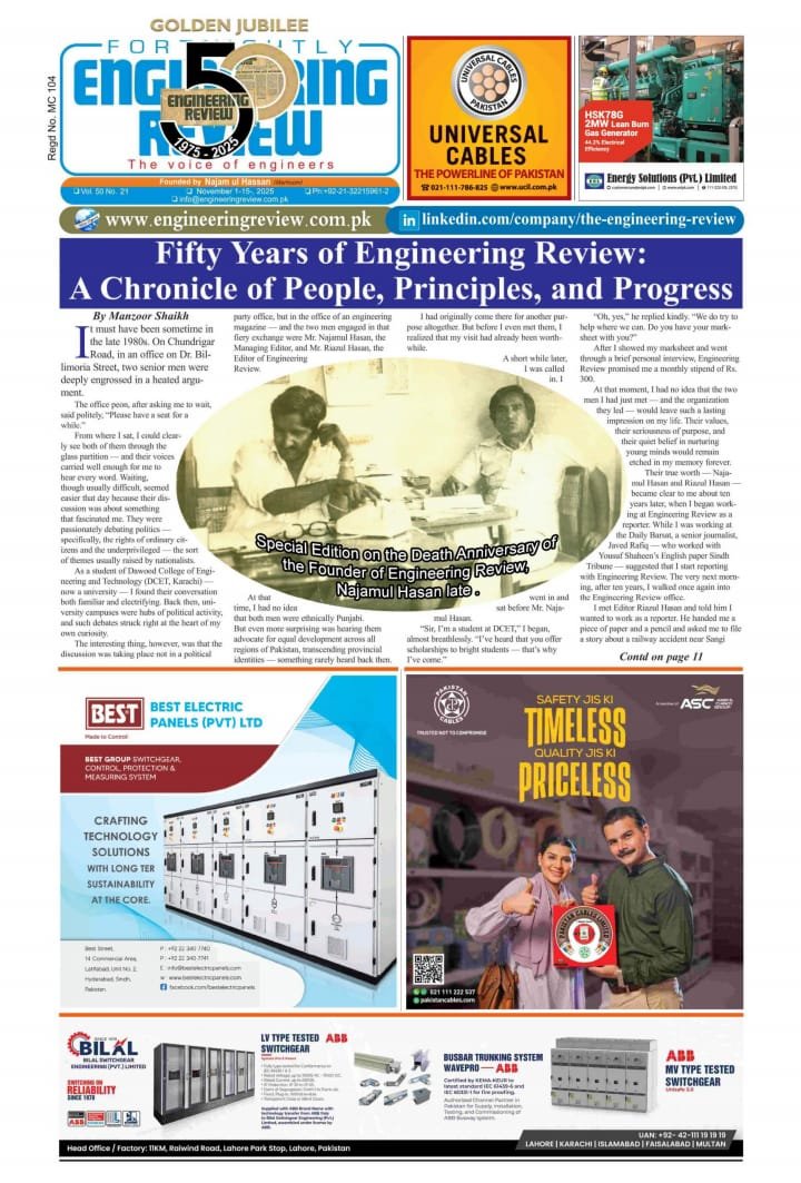 Engineering Review | November 1-15,2025